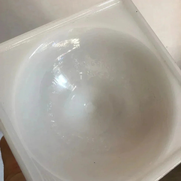 Vtg E.O. Brody Milk  Glass Compote - Picture 10 of 13